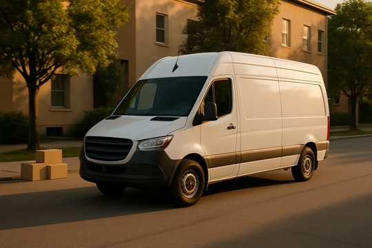 Express Möbeltransport Solingen – weißer Mercedes Sprinter